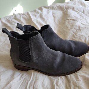 Toms grey suede booties